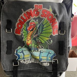 Rolling Stones Vintage Dragon Denim Messenger Bag